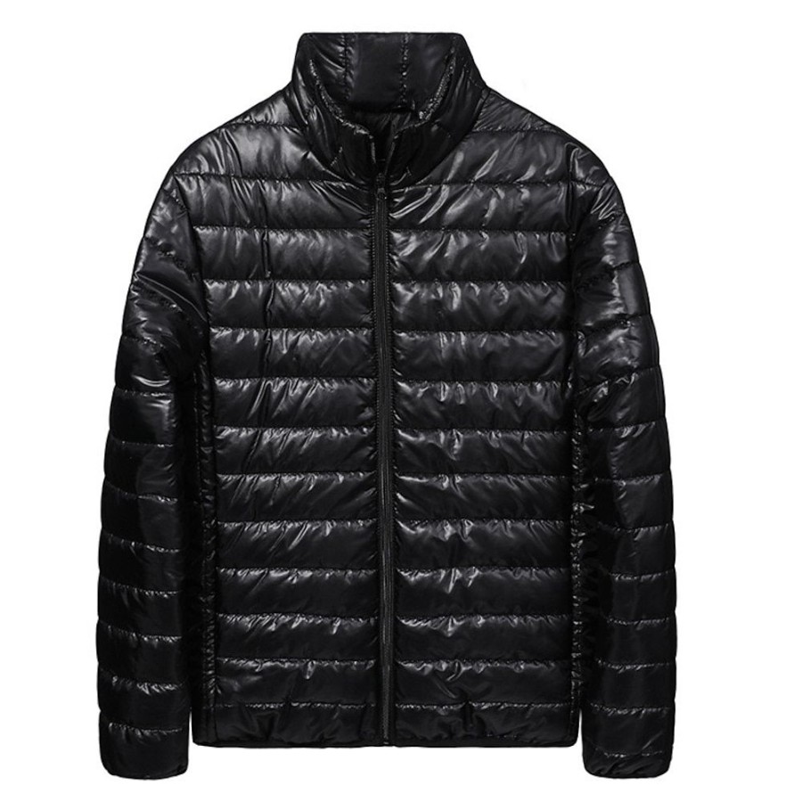 Vetements D'Exterieur Pour Hommes LITB | Homme Manteau D Hiver Veste D Hiver Doudoune Zippe Poche Polyester Bureau Et Carriere Rendez-Vous Casual Quotidien Normal Mode Decontractees Coupe Vent Chaud Hiver Plein