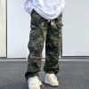 Bas Pour Hommes LITB | Homme Pantalon Cargo Pantalon Cargo Pantalon Pantalon Camouflage Poche Cordon Taille Elastique Camouflage Confort Respirable Exterieur Du Quotidien Sortie 100% Coton Mode Decontractees Vert Veronese