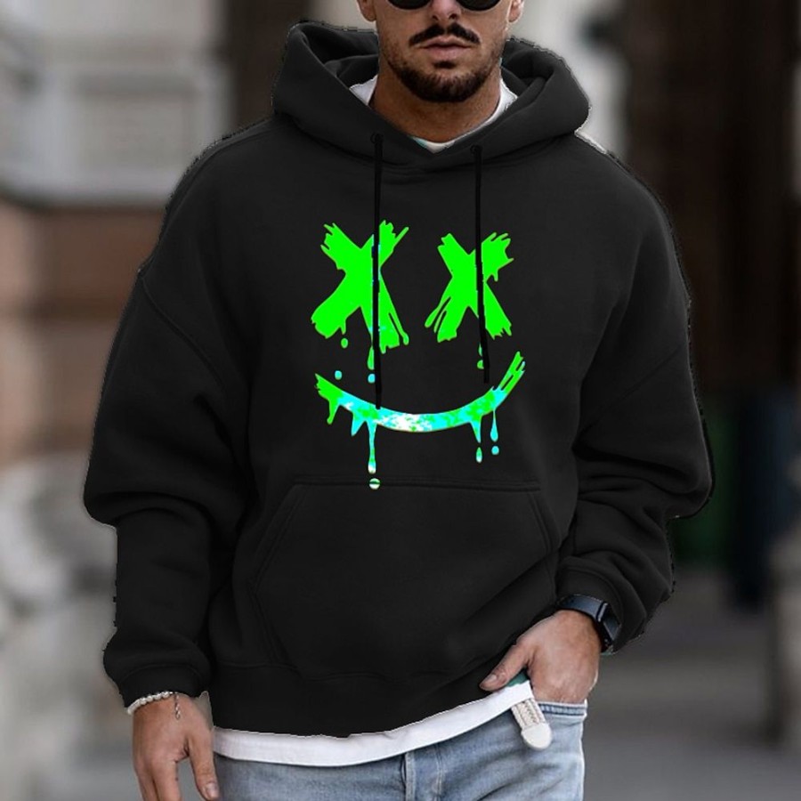 Sweats A Capuche Et Sweat-Shirts LITB | Homme Unisexe Sweat A Capuche Claire Capuche Bande Dessinee Imprimes Photos Imprimer Du Quotidien Des Sports 3D Effet Vetement De Rue Design Basique Printemps