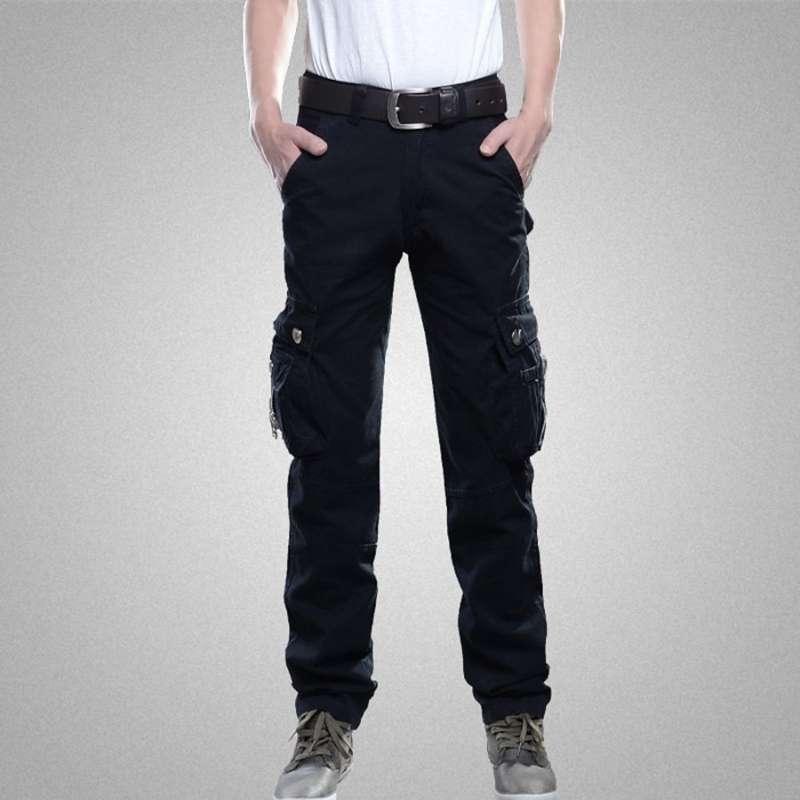 Bas Pour Hommes LITB | Homme Pantalon Cargo Pantalon Cargo Poche Plein Confort Respirable Exterieur Du Quotidien Sortie Mode Decontractees