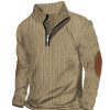 T-Shirts Et Debardeurs Pour Hommes LITB | Homme T Shirt Tee Chemise Henley Shirt T-Shirt Chemise A Manches Longues Bloc De Couleur Bande De Fosse Henley Plein Air Vacances Manche Longue Patchwork Vetement Tenue Mode Design Basique