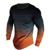 T-Shirts Et Debardeurs Pour Hommes LITB | Graphic Bloc De Couleur Mode Design Decontractees Homme 3D Effet T Shirt Tee Sport Exterieur Vacances Sortie T-Shirt Manche Longue Col Ras Du Cou Chemise Printemps & Automne