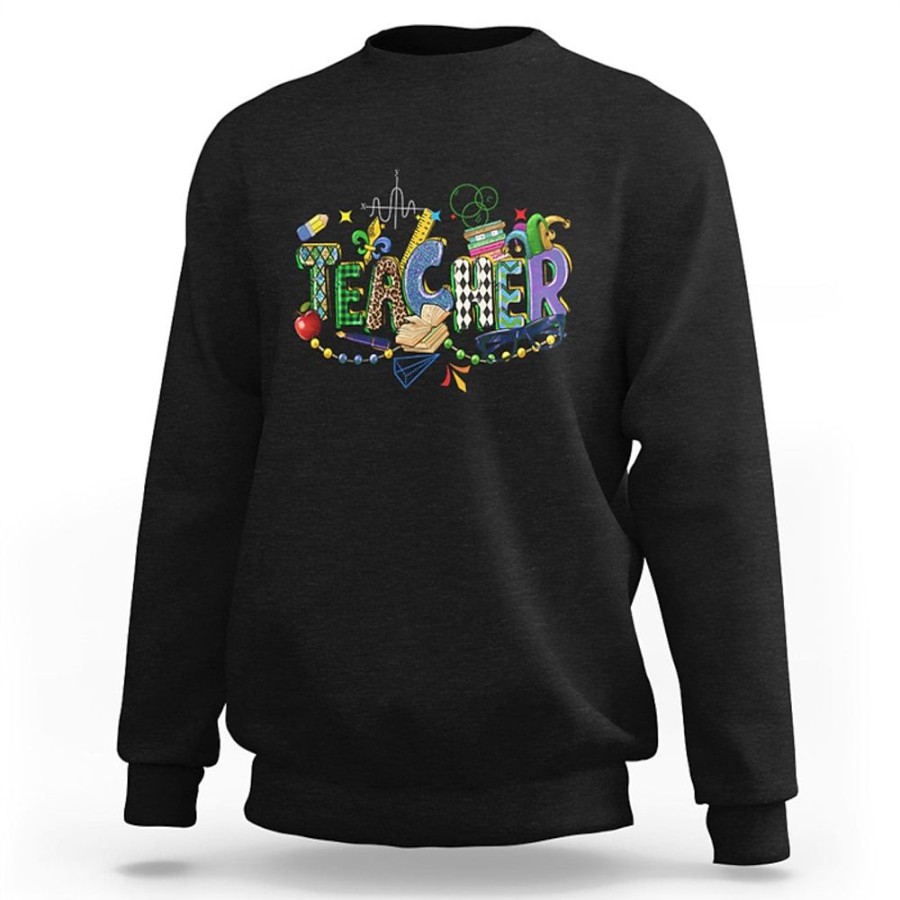 Sweats A Capuche Et Sweat-Shirts LITB | Carnaval Graphique Lettre Mode Homme Impression 3D Pull Sweat Vacances Vacances Sortir Sweats Col Rond Imprime Printemps& Sweat A Capuche De Createur D Automne