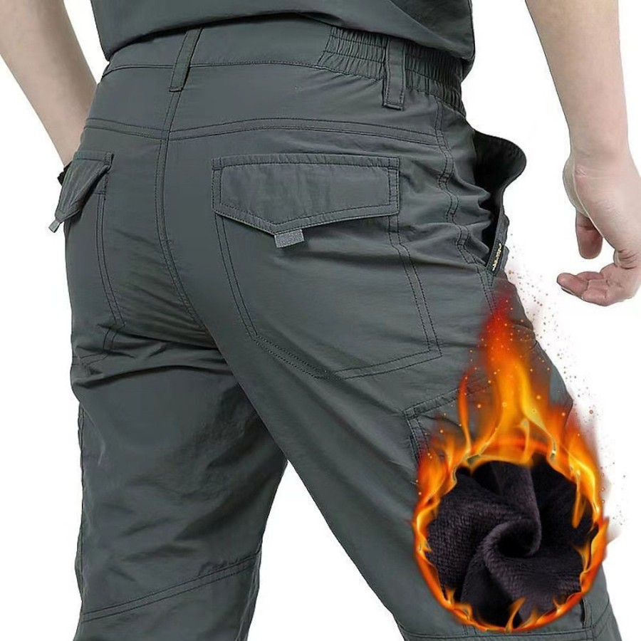 Bas Pour Hommes LITB | Homme Pantalon Cargo Pantalon Cargo Pantalons D Hiver Poche Plein Confort Respirable Exterieur Du Quotidien Sortie Mode Decontractees