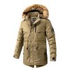 Vetements D'Exterieur Pour Hommes LITB | Homme Manteau D Hiver Veste D Hiver Doudoune Zippe Poche Toison Polyester Poche Exterieur Rendez-Vous Casual Quotidien Normal Mode Decontractees Habits De Travail Coupe Vent Chaud Hiver Plein