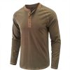 T-Shirts Et Debardeurs Pour Hommes LITB | Homme T Shirt Tee Demi-Chemise Zippee T-Shirt Chemise A Manches Longues Bloc De Couleur Quarter Zip Plein Air Vacances Manche Longue Patchwork Vetement Tenue Mode Design Basique