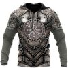 Sweats A Capuche Et Sweat-Shirts LITB | Homme Sweat A Capuche Capuche Graphic Armure Viking Lacet Casual Du Quotidien Vacances 3D Effet Vetement De Sport Decontractees Grand Et Grand Printemps & Automne Vetement