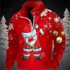 Sweats A Capuche Et Sweat-Shirts LITB | Pere Noel Imprimes Photos Homme Du Quotidien 3D Effet Sweat Shirt Vacances Sortie Vetement De Rue Sweats Manche Longue Mao Imprimer Toison Printemps & Automne Designer Sweat A Capuche Rouge