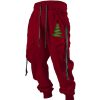 Bas Pour Hommes LITB | Arbre De Noel Decontractees Homme Impression 3D Joggings Pantalon Jogging Pantalon Exterieur Plein Air Casual Quotidien Noel Polyester S M L Taille Mediale Elasticite Pantalon