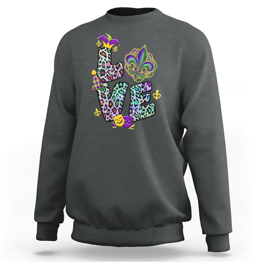 Sweats A Capuche Et Sweat-Shirts LITB | Carnaval Graphique Lettre Mode Homme Impression 3D Pull Sweat Vacances Vacances Sortir Sweats Col Rond Imprime Printemps& Sweat A Capuche De Createur D Automne