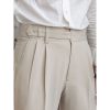 Bas Pour Hommes LITB | Homme Pantalon De Costume Pantalon Pantalon Plisse Pantalon De Costume Pantalon Gurkha Poche Taille Haute Plein Confort Respirable Exterieur Du Quotidien Sortie Retro Vintage Elegant