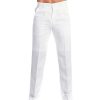 Bas Pour Hommes LITB | Homme Pantalon En Lin Pantalon Pantalons D Ete Pantalon De Plage Jambe Droite Plein Confort Exterieur Casual Du Quotidien Melange De Lin & Coton Basique Vetement De Rue