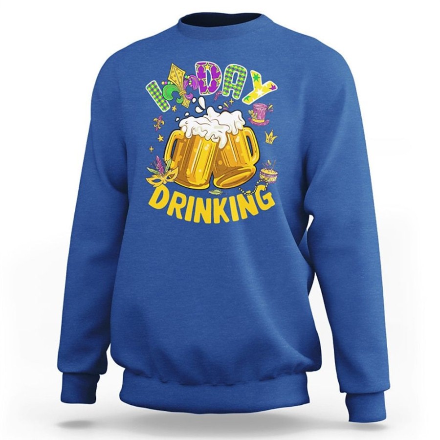 Sweats A Capuche Et Sweat-Shirts LITB | Carnaval Graphique Biere Mode Homme Impression 3D Pull Sweat Vacances Vacances Sortir Sweats Col Rond Imprime Printemps& Sweat A Capuche De Createur D Automne