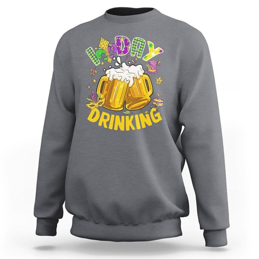 Sweats A Capuche Et Sweat-Shirts LITB | Carnaval Graphique Biere Mode Homme Impression 3D Pull Sweat Vacances Vacances Sortir Sweats Col Rond Imprime Printemps& Sweat A Capuche De Createur D Automne