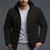 Vetements D'Exterieur Pour Hommes LITB | Homme Manteau D Hiver Doudoune Poche Bureau Et Carriere Rendez-Vous Casual Quotidien Exterieur Pour Tous Les Jours Des Sports Hiver Plein Doudoune