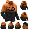 Sweats A Capuche Et Sweat-Shirts LITB | Potiron Imprimes Photos Homme Du Quotidien 3D Effet Sweat Halloween Vacances Sortie Sweats A Capuche Sweat A Capuche Gaufre Manche Longue Capuche Imprimer Printemps & Automne Designer