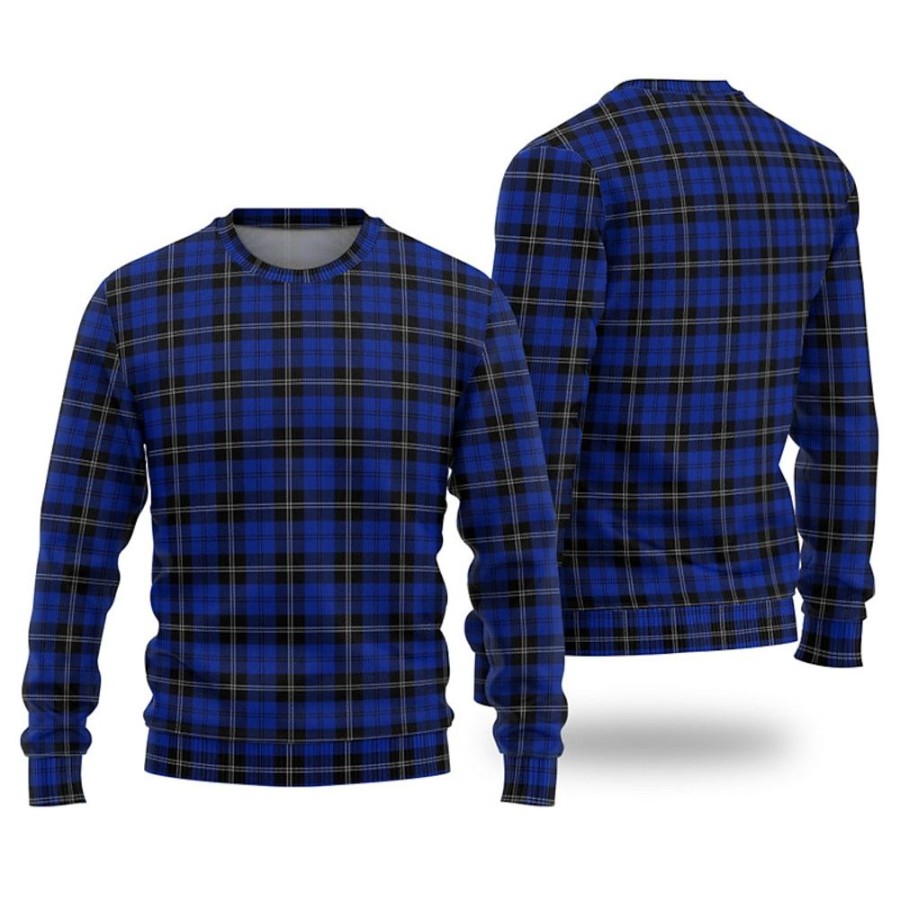 Sweats A Capuche Et Sweat-Shirts LITB | Graphic Plaid Homme Mode 3D Effet Sweat A Capuche Vacances Sortie Vetement De Rue Sweats Manche Longue Col Ras Du Cou Imprimer Printemps & Automne Designer Sweat A Capuche Bleu De Minuit