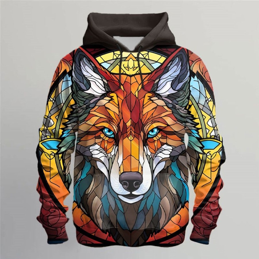 Sweats A Capuche Et Sweat-Shirts LITB | Graphic Animal Homme Mode 3D Effet Sweat A Capuche Sport Exterieur Vacances Vetement De Rue Sweats A Capuche Manche Longue Capuche Imprimer Poche Avant Printemps & Automne Designer Sweat