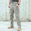 Bas Pour Hommes LITB | Homme Pantalon Cargo Pantalon Cargo Pantalon Tactique Bouton Multi Poche Plein Vestimentaire Casual Du Quotidien Vacances Sportif Mode