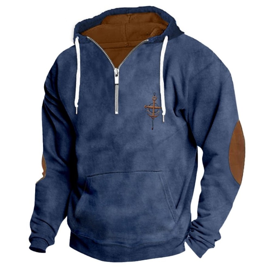 Sweats A Capuche Et Sweat-Shirts LITB | Homme Sweat A Capuche Capuche Plein Sport & Loisir Du Quotidien Vacances Velours Cotele Vetement De Rue Frais Decontractees Printemps & Automne Vetement Tenue Pulls Capuche