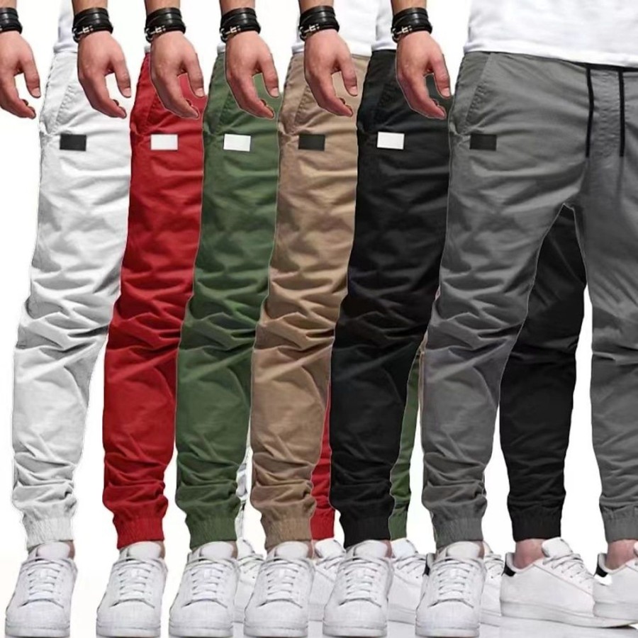 Bas Pour Hommes LITB | Homme Pantalon Cargo Pantalon Cargo Poche Plein Confort Respirable Exterieur Du Quotidien Sortie Mode Decontractees