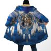 Vetements D'Exterieur Pour Hommes LITB | Ours Polaire Retro Vintage Tribal Homme Veste Polaire Manteau Veste A Capuche Usage Quotidien Sortie Automne Hiver Capuche Manche Longue S M L Polyester Veste Bleu