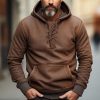 Sweats A Capuche Et Sweat-Shirts LITB | Homme Sweat A Capuche Capuche Plein Poche Cordon Sport & Loisir Du Quotidien Vacances Vetement De Rue Frais Decontractees Printemps & Automne Vetement Tenue