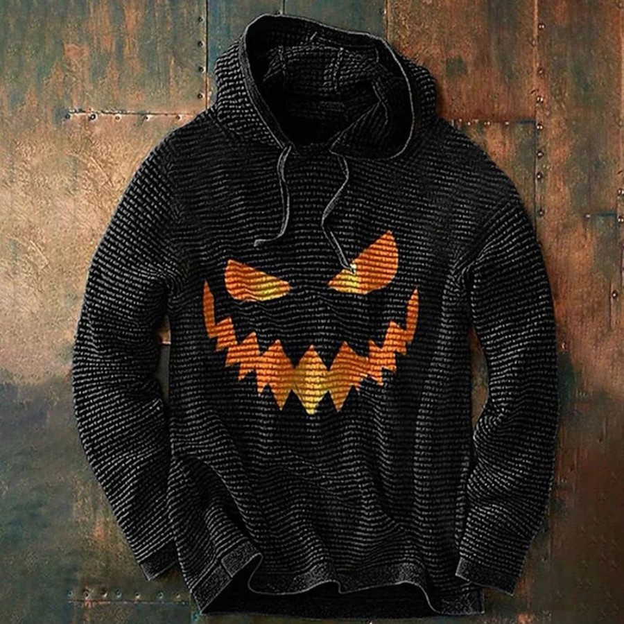 Sweats A Capuche Et Sweat-Shirts LITB | Imprimes Photos Monstre Homme Du Quotidien 3D Effet Sweat Halloween Vacances Sortie Sweats A Capuche Sweat A Capuche Gaufre / Manche Longue Capuche Imprimer Printemps & Automne Designer