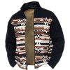 Sweats A Capuche Et Sweat-Shirts LITB | Graphic Geometrie Homme Du Quotidien Sweat Zippe Vacances Sortie Sweats Manche Longue Mao Toison Hiver Designer Sweat A Capuche