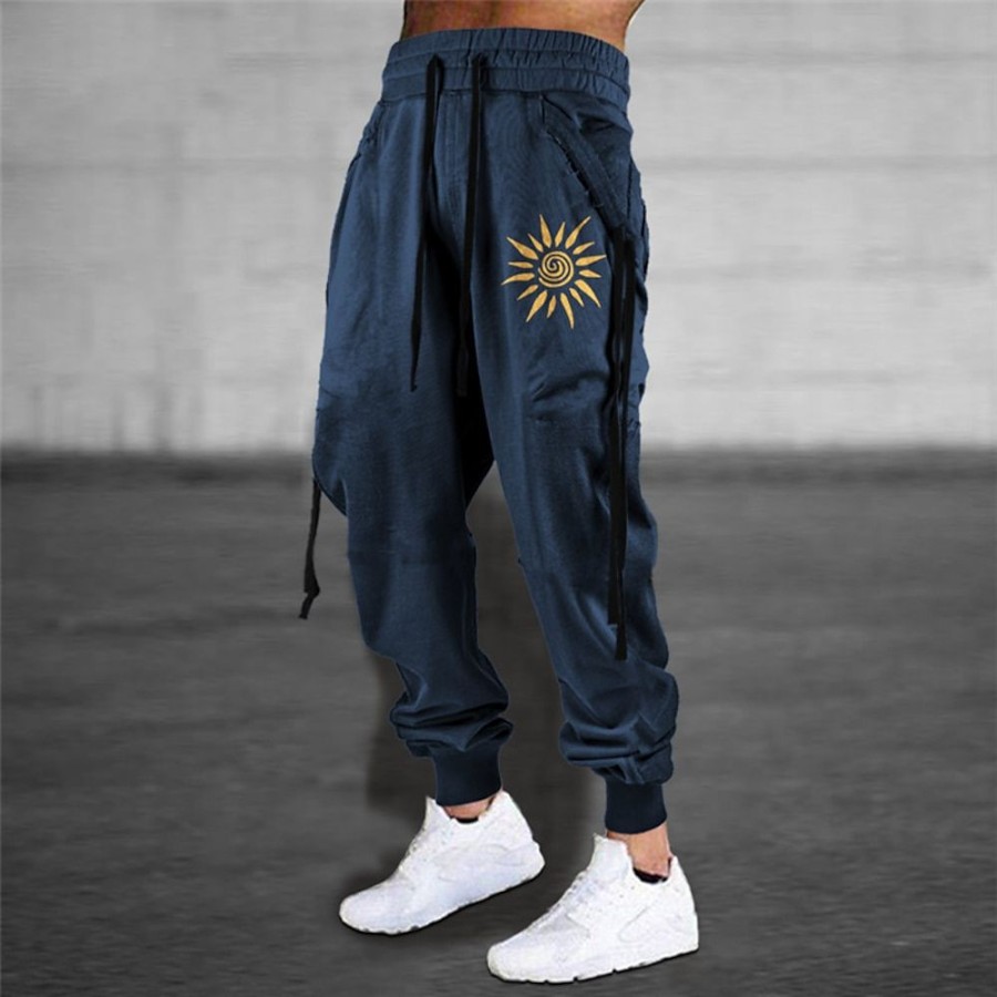 Bas Pour Hommes LITB | Spot Multicouleur Retro Vintage Homme Impression 3D Joggings Pantalon Exterieur Plein Air Casual Quotidien Polyester S M L Taille Mediale Elasticite Pantalon