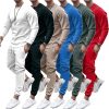 Sweats A Capuche Et Sweat-Shirts LITB | Homme Ensemble Survetement T-Shirt De Course Avec Pantalon Casual Hiver Manche Longue Respirable Sechage Rapide Evacuation De L Humidite Exercice Physique Fonctionnement Entrainement Actif Tenue De