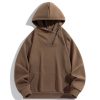 Sweats A Capuche Et Sweat-Shirts LITB | Homme Sweat Shirt Laine Polaire Col Mao Bloc De Couleur Patchwork Sport & Loisir Du Quotidien Vacances Vetement De Rue Basique Decontractees Automne Hiver Vetement Tenue Pulls Capuche Pulls Marron