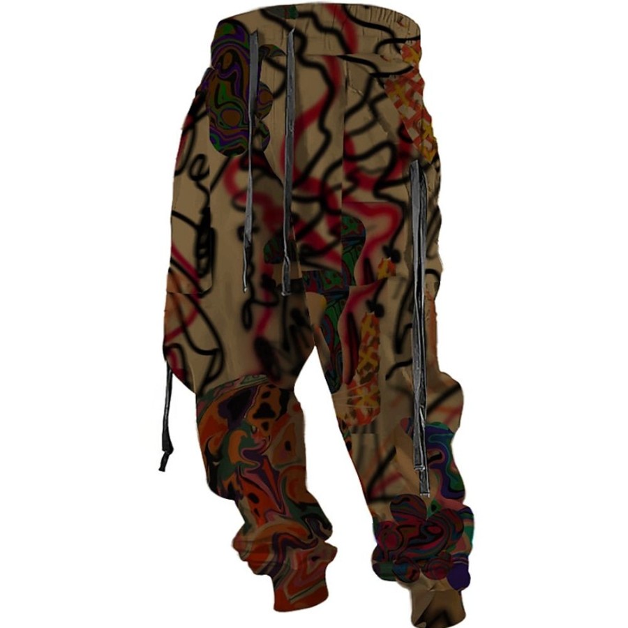 Bas Pour Hommes LITB | Graffiti Decontractees Homme Impression 3D Joggings Pantalon Jogging Pantalon Exterieur Plein Air Casual Quotidien Polyester S M L Taille Mediale Elasticite Pantalon