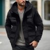 Vetements D'Exterieur Pour Hommes LITB | Homme Manteau D Hiver Veste D Hiver Doudoune Zippe Poche Capuche Detachable Polyester Exterieur Rendez-Vous Casual Quotidien Normal Mode Decontractees Habits De Travail Doublure Polaire Coupe Vent