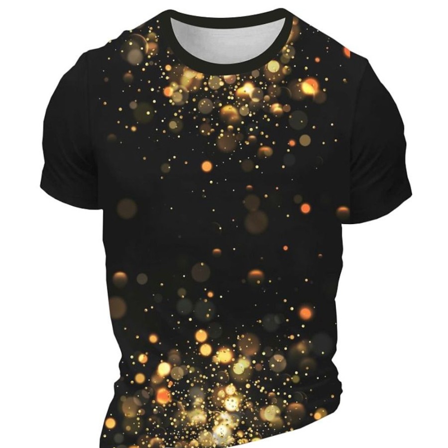 T-Shirts Et Debardeurs Pour Hommes LITB | Carnaval Graphique Brillant Geometrique Quotidien Designer Retro Vintage Hommes Impression 3D T-Shirt Sport Exterieur Vacances Sortir T-Shirt Manches Courtes Col Rond Chemise