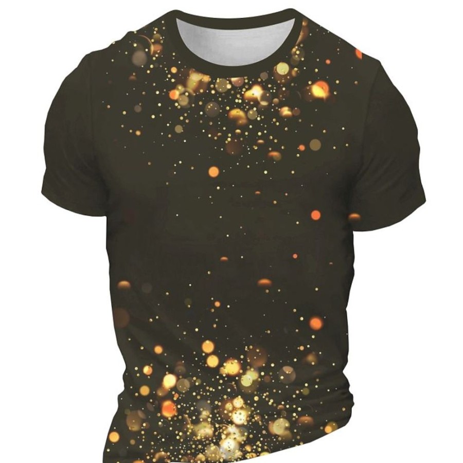 T-Shirts Et Debardeurs Pour Hommes LITB | Carnaval Graphique Brillant Geometrique Quotidien Designer Retro Vintage Hommes Impression 3D T-Shirt Sport Exterieur Vacances Sortir T-Shirt Manches Courtes Col Rond Chemise