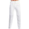 Boutique De Linge LITB | Homme Pantalon En Lin Pantalon Pantalons D Ete Pantalon De Plage Jambe Droite Plein Confort Exterieur Casual Du Quotidien Melange De Lin & Coton Basique Vetement De Rue