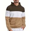 Sweats A Capuche Et Sweat-Shirts LITB | Homme Sweat A Capuche Capuche Bloc De Couleur Patchwork Poche Sport & Loisir Du Quotidien Vacances Vetement De Rue Frais Decontractees Printemps & Automne Vetement Tenue Pulls Capuche