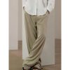 Bas Pour Hommes LITB | 40% Lin Homme Pantalon En Lin Pantalon Bouffant Pantalon De Plage Conception De Cordon Elastique Poche Avant Couleur Unie Confort Doux Yoga Du Quotidien Mode Vetement De Rue