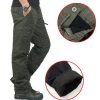 Bas Pour Hommes LITB | Homme Pantalon Cargo Pantalon Cargo Pantalons D Hiver Poche Plein Confort Respirable Exterieur Du Quotidien Sortie Mode Decontractees