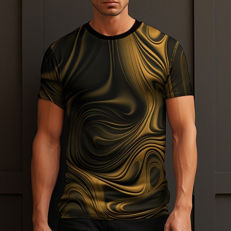 T-Shirts Et Debardeurs Pour Hommes LITB | Graphic Abstrait Du Quotidien Design Retro Vintage Homme 3D Effet T Shirt Tee Sport Exterieur Vacances Sortie T-Shirt Manche Courte Col Ras Du Cou Chemise Printemps Ete Vetement Tenue