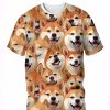 T-Shirts Et Debardeurs Pour Hommes LITB | Graphic Animal Chien Du Quotidien Design Decontractees Homme 3D Effet T Shirt Tee Sport Exterieur Vacances Sortie T-Shirt Manche Courte Col Ras Du Cou Chemise Printemps Ete Vetement Tenue S M Marron