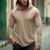 T-Shirts Et Debardeurs Pour Hommes LITB | Homme T Shirt Tee Chemise Henley Shirt T-Shirt Chemise A Manches Longues Plein Col Ras Du Cou Plein Air Vacances Manche Longue Vetement Tenue Mode Design Basique